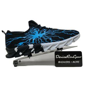 Bronax Mens Blue Black Hiking Shoes Sz US 9 EU 43